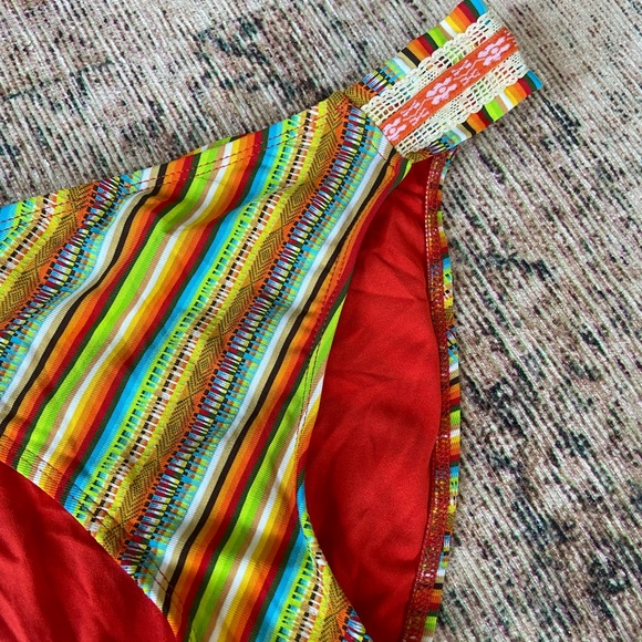 Lucky Brand Boho Striped Bikini Bottoms NWT - Picture 7 of 7